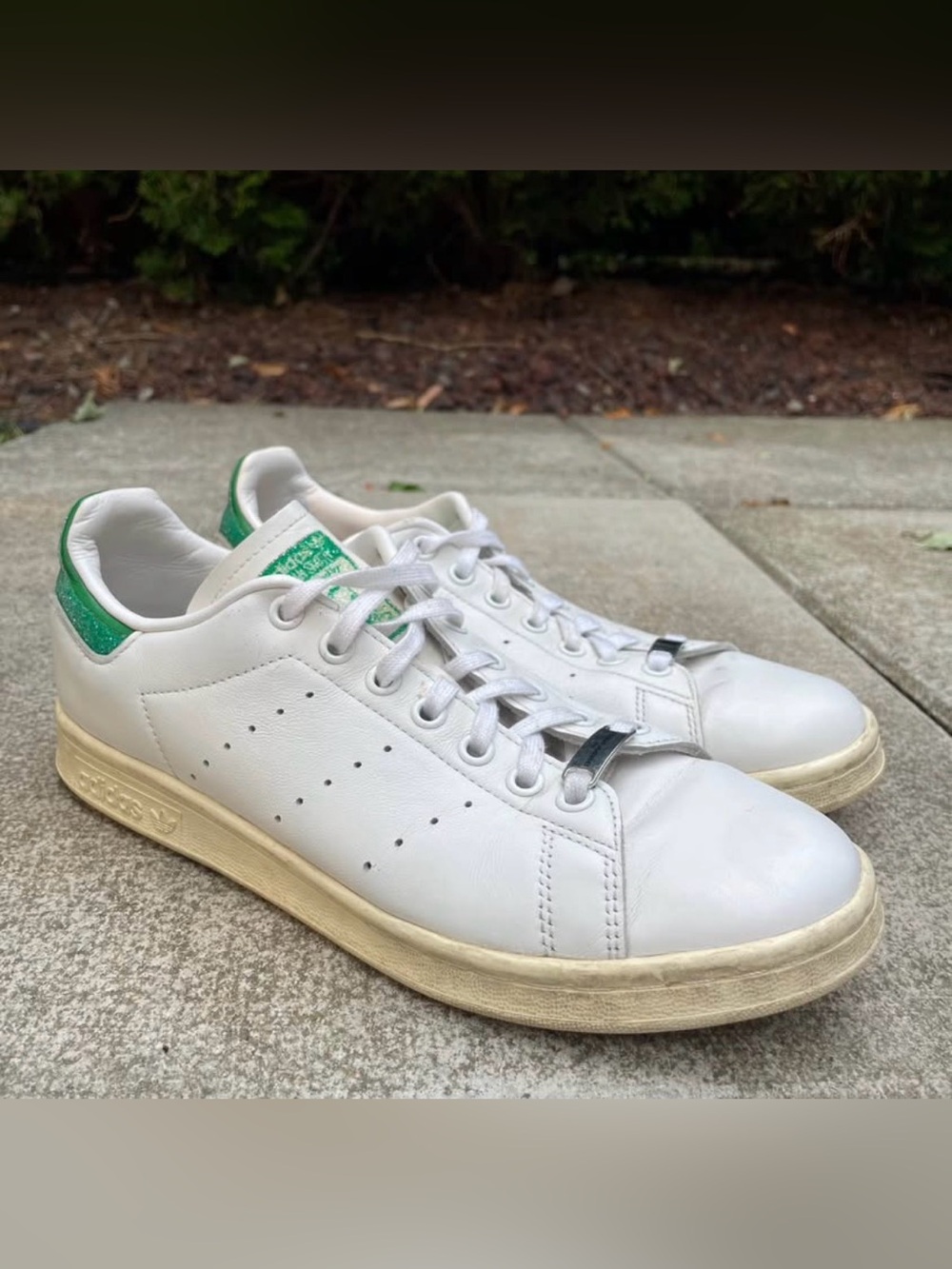 Swarovski x Adidas Stan Smith White Green Crystals Size 8
